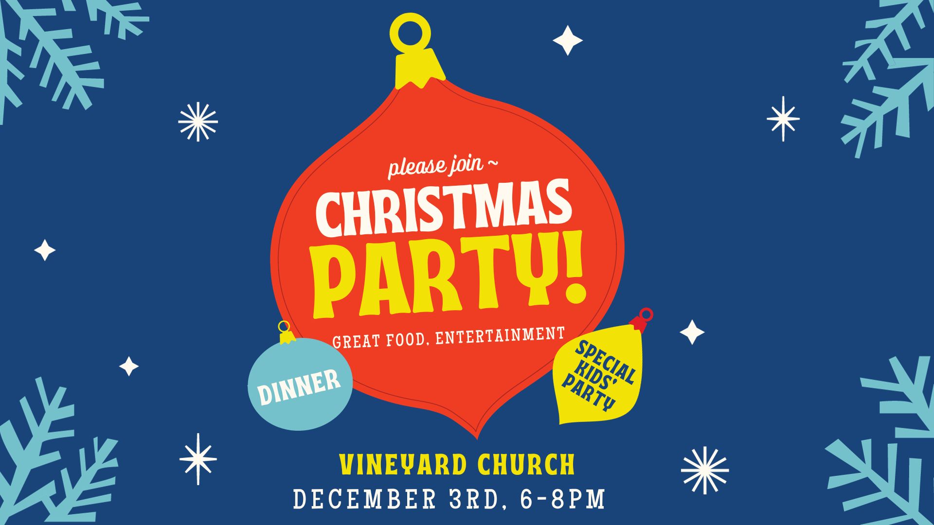 Christmas Party Vineyard Church